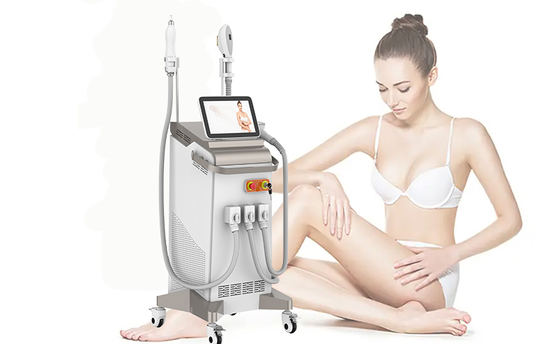 4 In1 Hair Removal Diode Laser Tattoo Removal Q Switched Nd Yag Laser 755 808 1064nm Hair Removal Machine