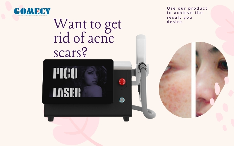 2025 Gomecy Pico Laser Air Cooling Q Switch Nd Yag Laser All Colors Tattoo Removal Machine